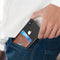 FLOVEME Universal Credit Card Holder Pocket PU Leather Pouch for Samsung iPhone Xiaomi