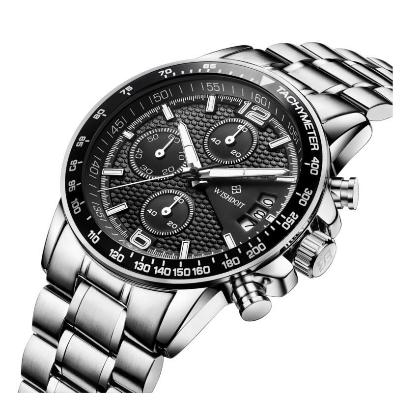 WISHDOIT WSD-002 Fashion Men Quartz Watch Luxury Luminous Business Wrist Watch