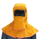 Leather Solar Auto Darkening Filter Lens Protect Welding Neck Mask Helmet