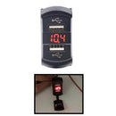 12V Dual USB Car Charger Lighter Power Socket Digital Voltmeter Switch Pane O5J3