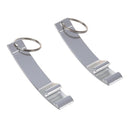2 pcs. Aluminum bottle opener with key ring