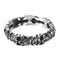 Trendy 316L Stainless Steel Finger Ring Skull Head Ring Wholesale for Men Halloween Jewelry