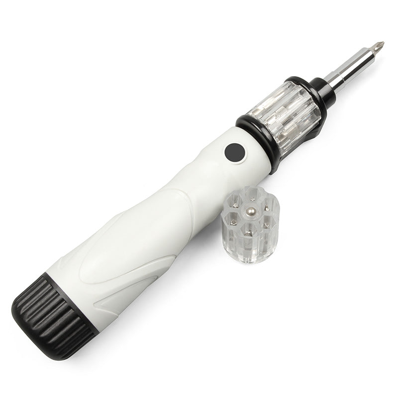 JIMI 13 In 1 Telescopic Rod Screwdriver Household Multifunction Rotatable Screw Driver Repair Tool With 12 Screw Bits