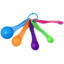 5 pcs Colorful Plastic Measuring Spoon Set for kitchen baking F2I6
