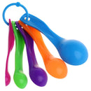 5 pcs Colorful Plastic Measuring Spoon Set for kitchen baking F2I6