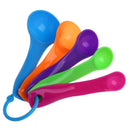 5 pcs Colorful Plastic Measuring Spoon Set for kitchen baking F2I6