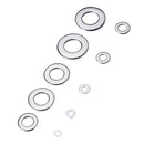 Suleve MXSW8 400Pcs Stainless Steel Flat Washer Assortment Set M2/2.5/3/4/5/6/8/10