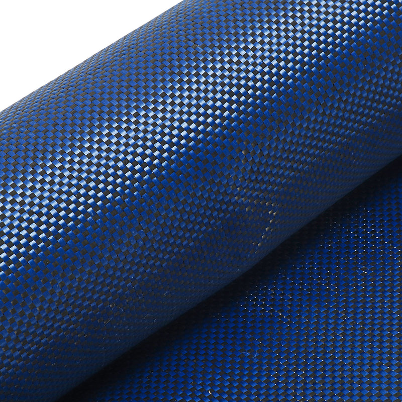 1m 3K 200g Blue Carbon Fiber Hybrid Fabric Cloth Plain Weave Cloth High Strength for Building Bridge Construction Repair