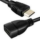 Mini HDMI Male to HDMI Female Adapter Cable Cord 1080P