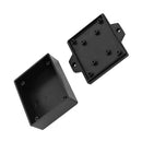 2 pcs 62 x 50 x 23mm rectangular plastic housing case black junction box Q6O3