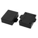 2 pcs 62 x 50 x 23mm rectangular plastic housing case black junction box Q6O3