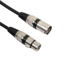 REXLIS 0.3M XLR 3-Pin Male To Female Shielded Microphone Audio Cable