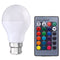 9W E27 B22 RGB Memory Function 16 Colors Changing LED Light Lamp Bulb  + Remote Control  AC85-265V