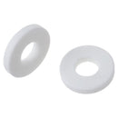 Round 26x11x4.6 mm Ceramic Insulation Protection Washer White 5 Pieces W4E3