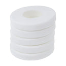 Round 26x11x4.6 mm Ceramic Insulation Protection Washer White 5 Pieces W4E3