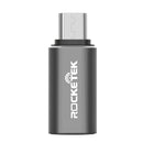 Rocketek Type C Female To Micro USB Male Charging OTG Adapter Converter for Phones Macbook PC Tablet
