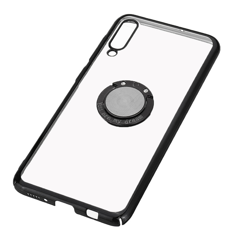Bakeey Shockproof Plating Finger Ring Holder PC Protective Case for Samsung Galaxy A50 2019
