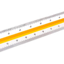 Deli 8930 Student Triangular Scale Straight Ruler Multi-function Drawing Mapping Measurement Ruler For 30cm