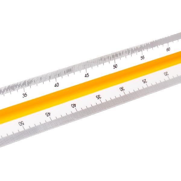Deli 8930 Student Triangular Scale Straight Ruler Multi-function Drawing Mapping Measurement Ruler For 30cm
