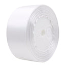 1 roll 40mm 22 Meters silk satin ribbon for wedding party(white) G4P8