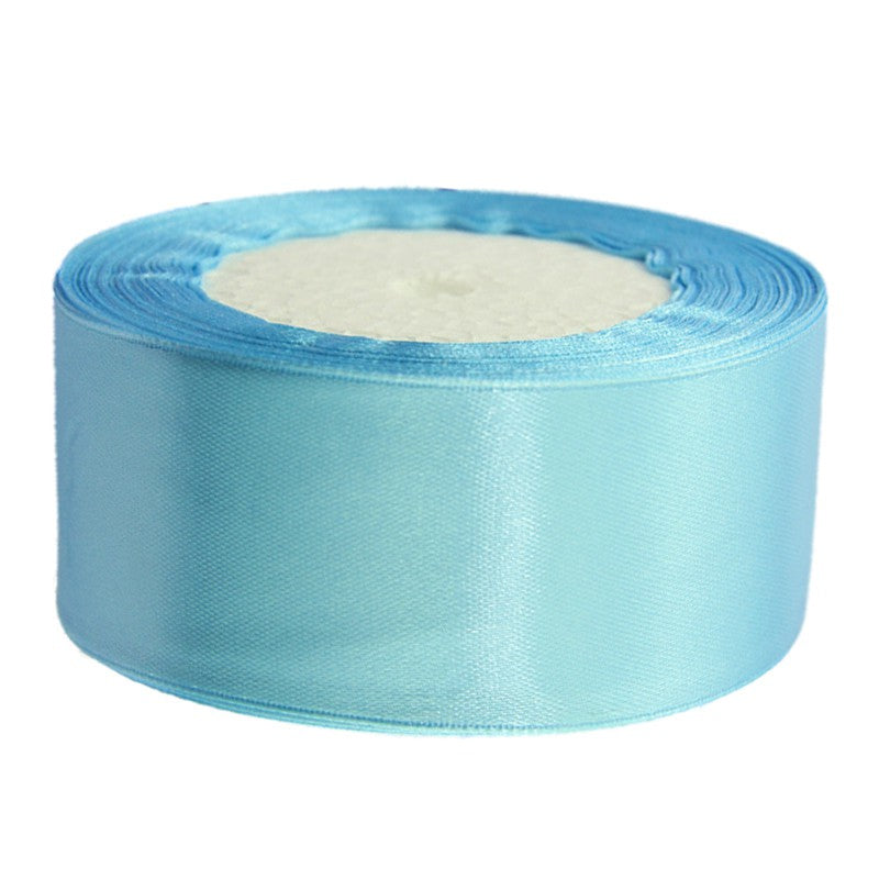 1 roll 40mm 22 Meters silk satin ribbon for wedding party(LIGHT BLUE) M4T7