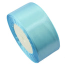 1 roll 40mm 22 Meters silk satin ribbon for wedding party(LIGHT BLUE) M4T7