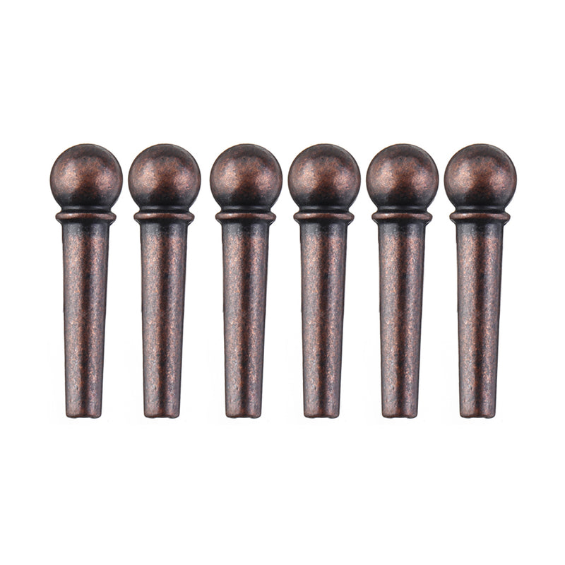 6pcs SOLO SLN-202 Brass Guitar Bridge Pins Set Guitar Instrument Parts