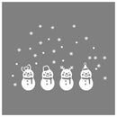 Lovely Window Decoration White Snowflake Merry Christmas Snowman Wall stick S3N6