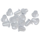 500PCS DIY Useful Plastic Earrings Back Stopper Earplug Stud Ear Transparen J1O1