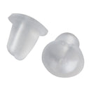 500PCS DIY Useful Plastic Earrings Back Stopper Earplug Stud Ear Transparen J1O1