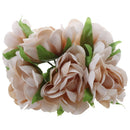 6PCS/Lot DIY New silk flower Rose Artificial Flower Bouquet For Home Weddin J4G9