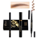 Eyes Makeup Set Liquid Eyelashes Mascara Double Head Eyebrow Pencil Long Lasting Waterproof