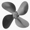4 Fireplace Fan Blades For Thermal Fire Heater Power Wood Stove Fan Household Eco