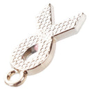 100PCs Enamel Ribbon Awareness Charms Pendants 2.1*1*0.2cmï¼ˆPinkï¼‰