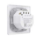 MoesHouse WS-EUY3-W EU Standard 3 Gang Smart Push Button Switch Smart Life Tuya Wireless Remote Control Work with Alexa Google Home