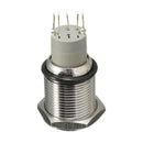 12V 16mm Car LED Light Momentary Horn Button Metal Switch Push Button blue Z6N4