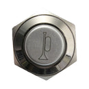 12V 16mm Car LED Light Momentary Horn Button Metal Switch Push Button blue Z6N4