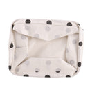Simplicity White&Black Linen Desk Storage Basket Holder Jewelry Stationery  U3H2
