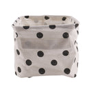 Simplicity White&Black Linen Desk Storage Basket Holder Jewelry Stationery  U3H2