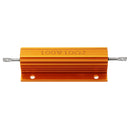 RX24 100W 10R 10RJ Metal Aluminum Case High Power Resistor Golden Metal Shell Case Heatsink Resistance Resistor