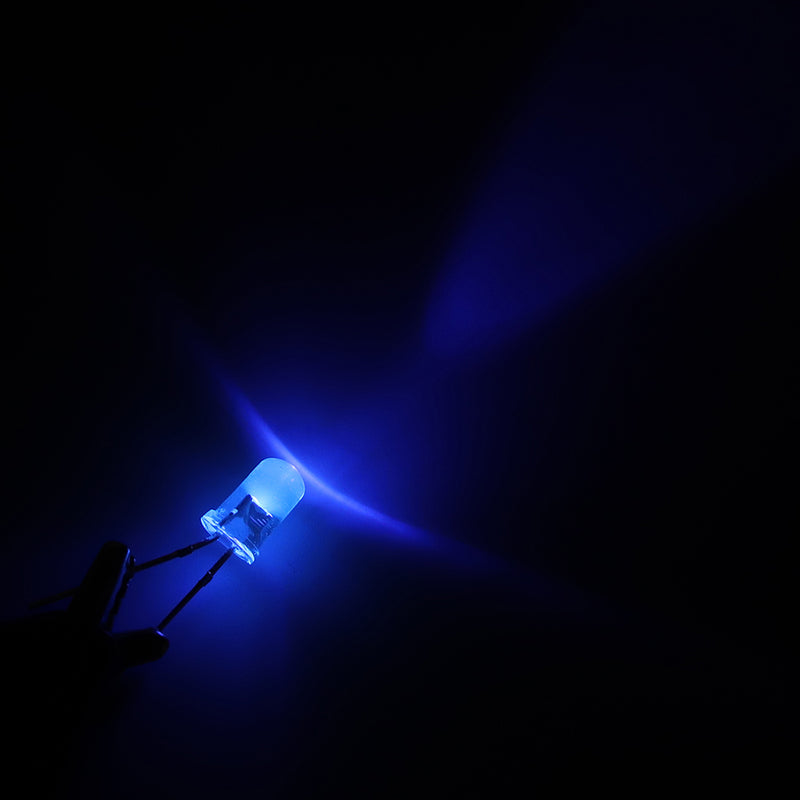 500pcs 5mm Round Purple UV LED Diode Super Bright Water Clear LED Light Lamp Purple Color