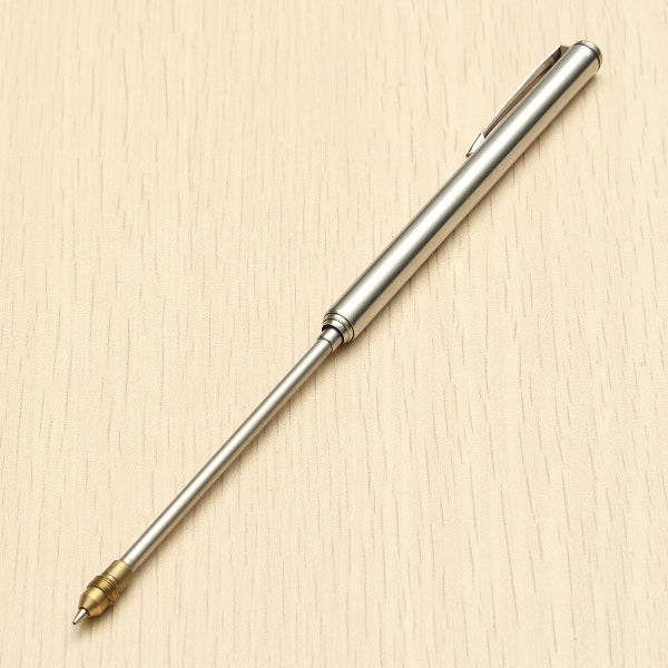 Stainless Steel 6 Section Telescopic Pointer Instrument Baton Ball Pen
