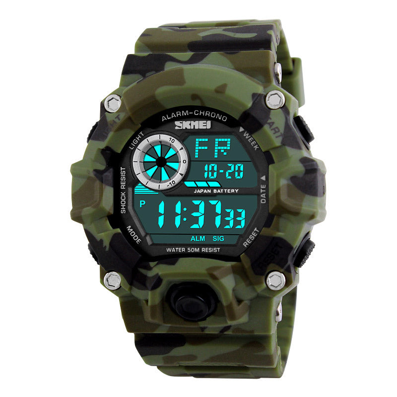SKMEI 1019 Digital Watch Fashion Multi-funcional Sports Chronograph 50M Waterproof Men Wrist Watch