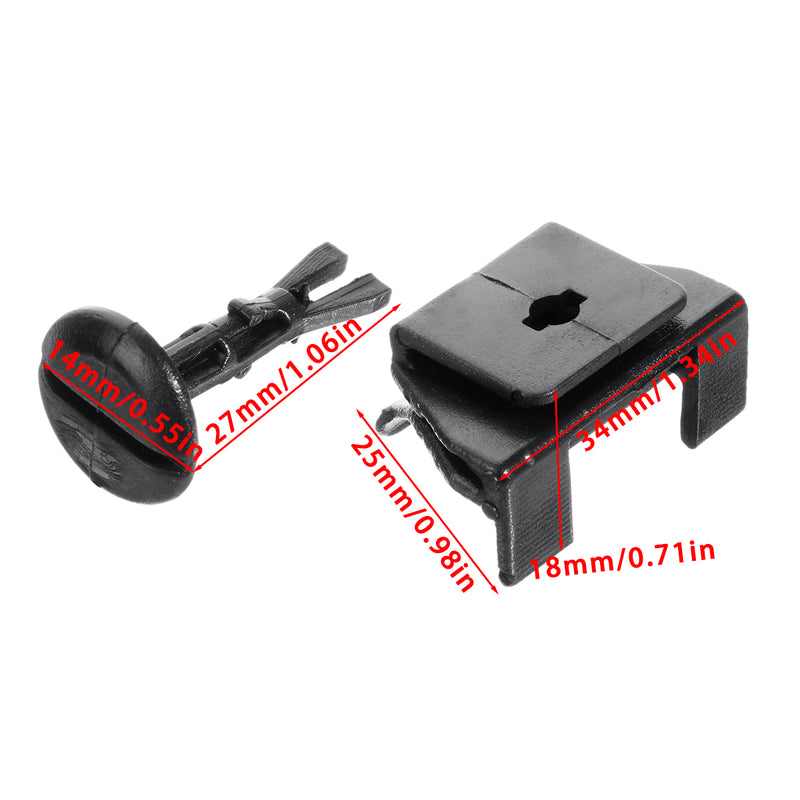 10pcs Bumper Cover Front Fender Clip Pin Kit For Toyota Camry Corolla Lexus Highlander Prius 53879-58010 47749-58010