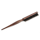 Wood Handle Natural Boar Bristle Hair Brush Fluffy Comb Hairdressing Barber C9O9