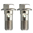 2 Pcs Motorcycle Stainless Brake Banjo screw M10 x 1.25mm