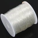 1 Roll Nylon Elastic Thread for Jewellery Making White 0.8mm U5B6