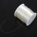1 Roll Nylon Elastic Thread for Jewellery Making White 0.8mm U5B6