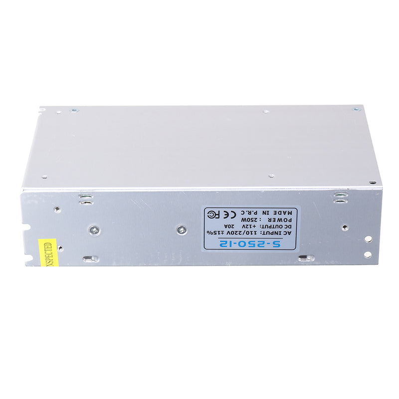 AC110V/220V to DC12V 20A 250W with Fan Switching Power Supply 200*110*50mm
