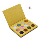 12 Color Diamond Glitter Rainbow Eye Shadows MakeUp Cosmetic Pressed Palette